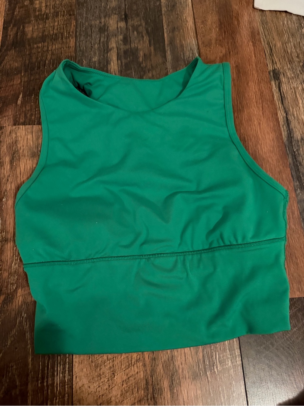 Target Emerald Green High-Neck Crop Tank